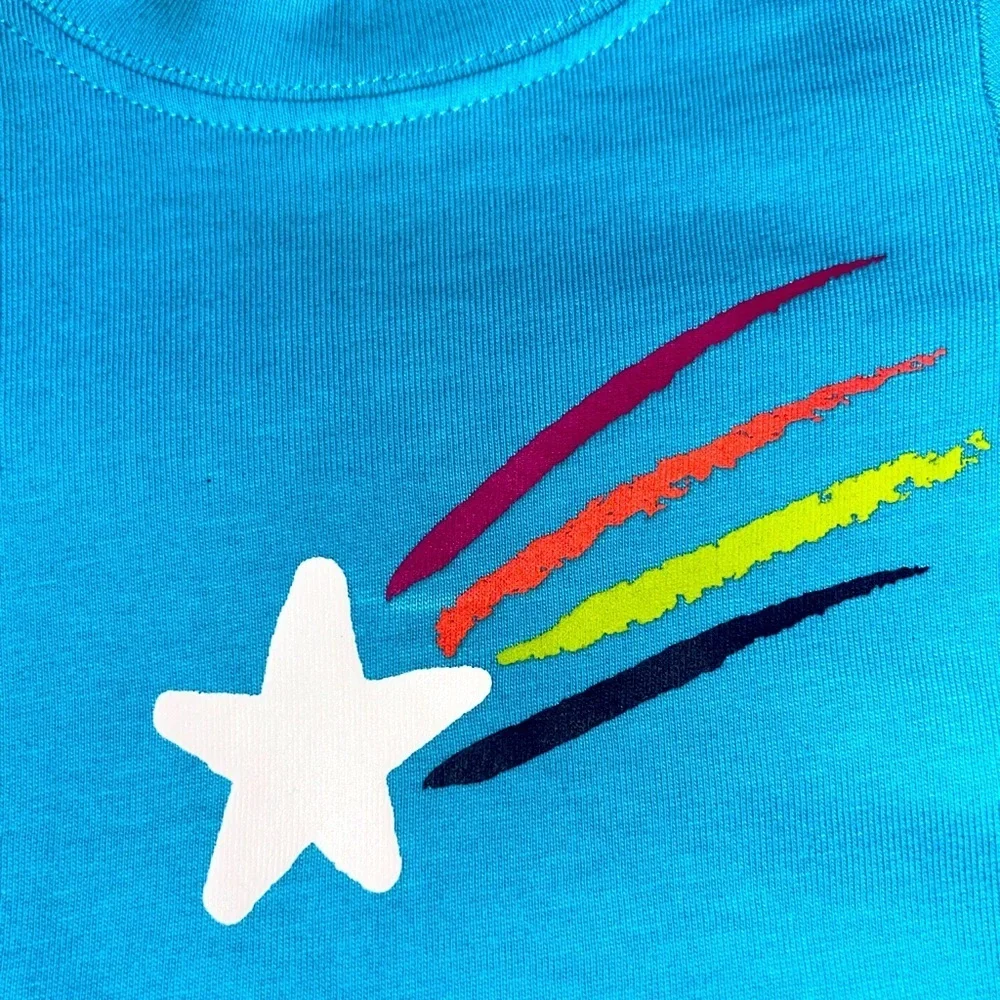 Hanna Anderson 100% organic cotton top Moon and Stars 3-6 months